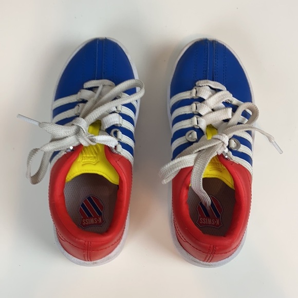 K-Swiss Blue Yellow And Red Sneakers Size 12 - Picture 8 of 16